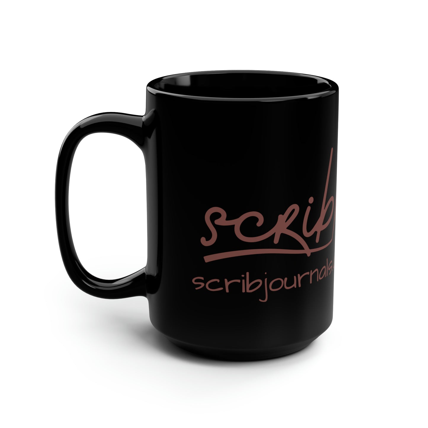 Black Mug, 15oz - Original Scrib Logo