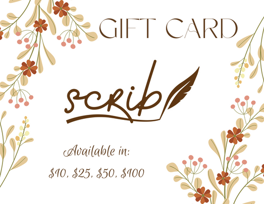 🌼 Scrib Journals Gift Card - Plant the Seed of Creativity! 🌱