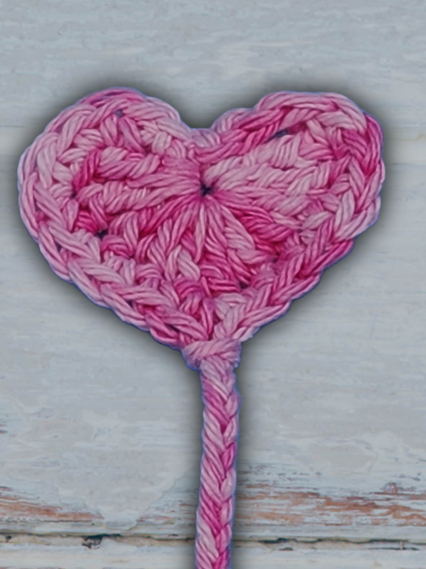 Handmade Crochet Heart Bookmark