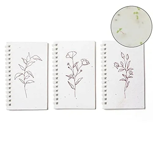 Pocket Notebook 3 Pack with Seed Paper Covers